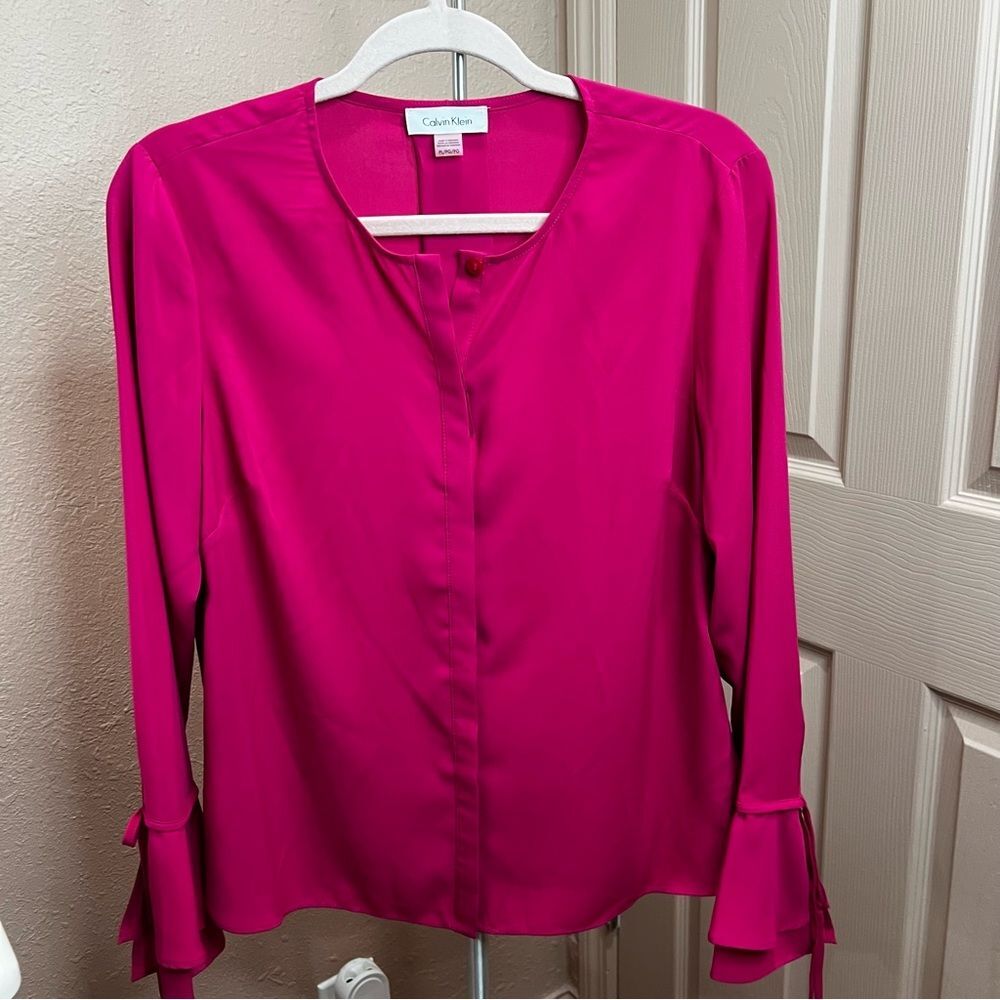 Calvin Klein Bell Sleeved Blouse